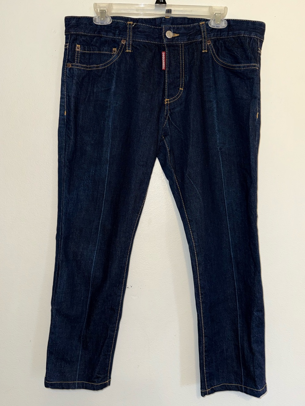 Dsquared2 Luxury Slim Denim Size 52 Dark Wash Inseam 26 Inches